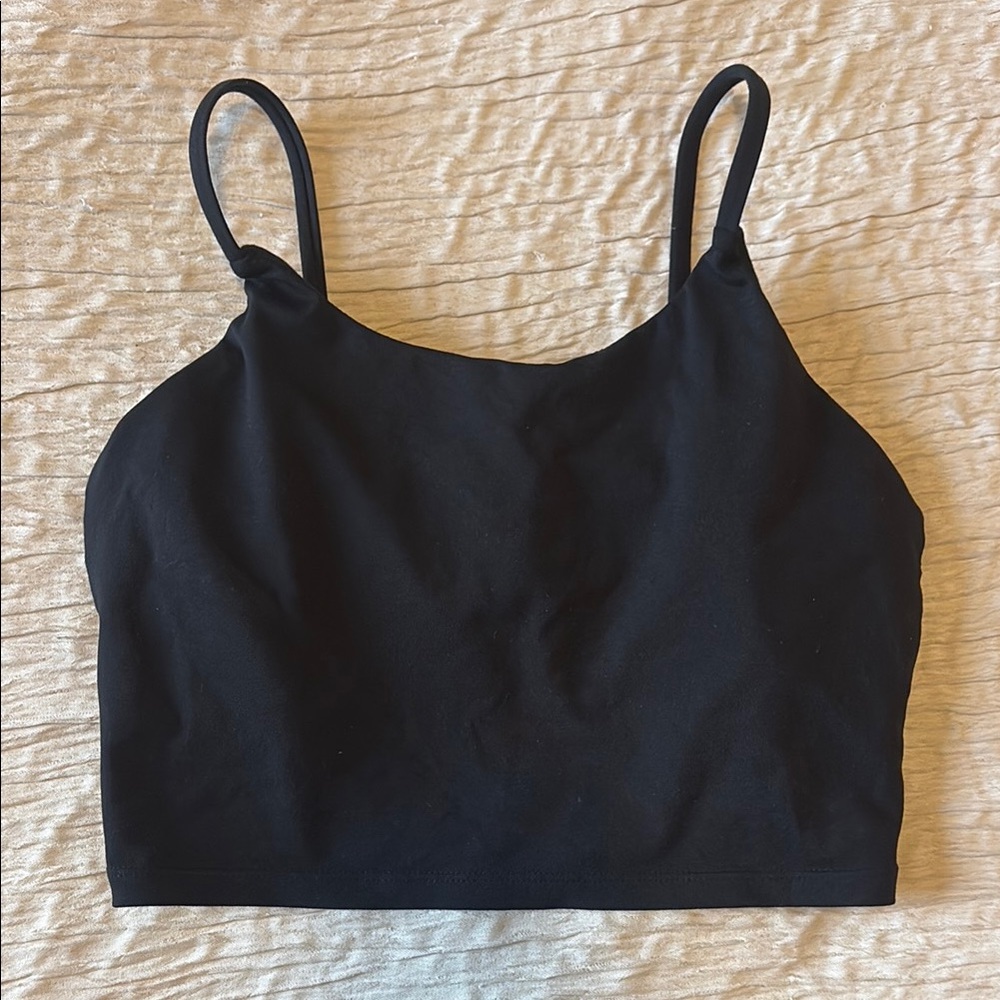 Black Cropped Tank Top